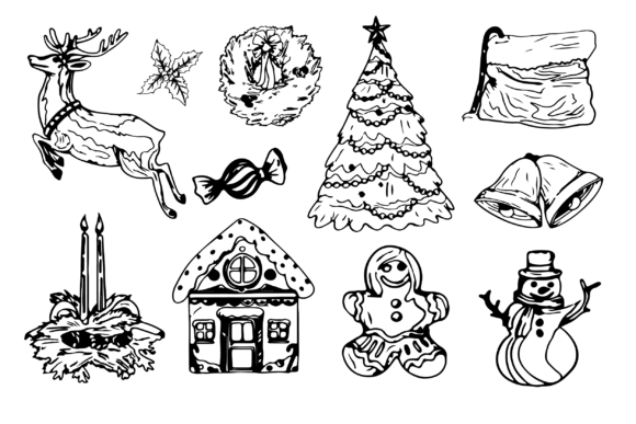 Download About Christmas Decorative Elements Set. - Decorative Collection