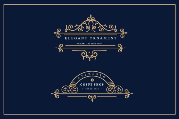 Download Vintage Typographic Decorative Ornament - Decorative Collection