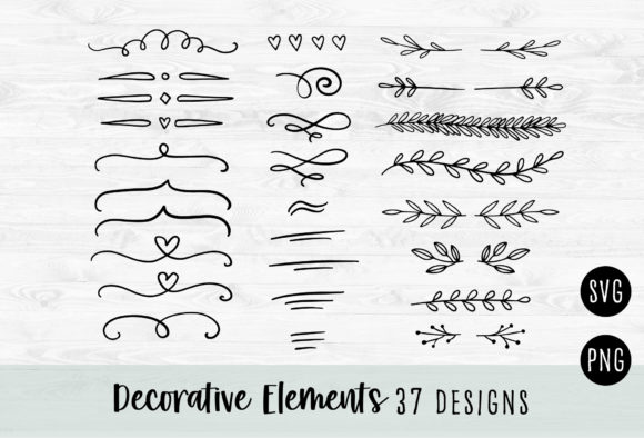 Download Decorative Elements and Branches SVG - Decorative Collection