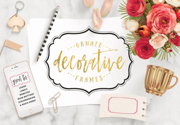 Download Decorative Frame Label Shapes Badges - Decorative Collection